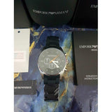 Buy Shop Emporio Armani Sportivo Chronograph Black Dial Black Strap Watch For Men - AR5858 USA Online