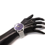 Buy Shop Gucci G-Timeless Motifs Moon Phase Blue Dial Silver Mesh Bracelet Watch For Men - YA126328 USA Online