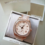 Buy Shop Michael Kors Bryn Rose Gold Dial Two Tone Steel Strap Watch for Women - MK6135 USA Online