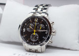 Buy Shop Tissot PRC 200 Chronograph Black Dial Silver Steel Strap Watch For Men - T055.417.11.057.00 USA Online
