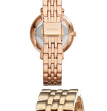 Buy Shop Fossil Jacqueline Rose Gold Dial Rose Gold Steel Strap Watch for Women - ES3632 USA Online