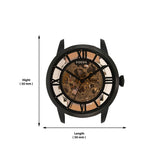 Buy Shop Fossil Townsman Automatic Skeleton Brown Dial Brown Leather Strap Watch for Men - ME3098 USA Online