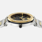 Buy Shop Versace Greca Logo Moonphase Black Dial Two Tone Steel Strap Watch for Men - VE7G00223 USA Online