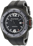 Buy Shop Tommy Hilfiger Windsurf Black Dial Black Rubber Strap Watch for Men- 1791114 USA Online