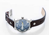 Buy Shop Diesel Mini Daddy LIght Blue Dial Brown Leather Strap Watch For Men - DZ7321 USA Online