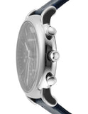 Buy Shop Emporio Armani Luigi Chronograph Blue Dial Blue Leather Strap Watch For Men - AR11451 USA Online