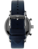 Buy Shop Emporio Armani Luigi Chronograph Blue Dial Blue Leather Strap Watch For Men - AR11451 USA Online