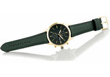 Buy Shop Fossil Townsman Chronograph Green Dial Green Leather Strap Watch for Men - FS5599 USA Online