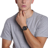 Buy Shop Fossil Neutra Chronograph Black Dial Black Leather Strap Watch for Men - FS5381 USA Online