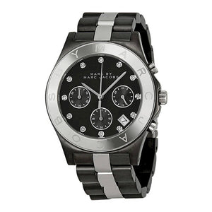 Buy Shop Marc Jacobs Blade Chronograph Black Dial Two Tone Steel Strap Watch for Women - MBM3179 USA Online