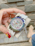 Buy Shop Guess Glitz Pride Limited Edition White Dial White Rubber Strap Watch for Women - GW0407L4 USA Online