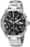 Buy Shop Tag Heuer Aquaracer Calibre 16 Day-Date Black Dial Silver Steel Strap Watch for Men - CAY211A.BA0927 USA Online