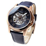 Buy Shop Fossil Grant Automatic Skeleton Blue Dial Blue Leather Strap Watch for Men - ME3102 USA Online