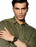 Buy Shop Fossil Commuter Automatic Black Dial Brown Leather Strap Watch for Men - ME3158 USA Online