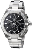 Buy Shop Tag Heuer Aquaracer Chronograph Black Dial Silver Steel Strap Watch for Men - CAY1110.BA0927 USA Online