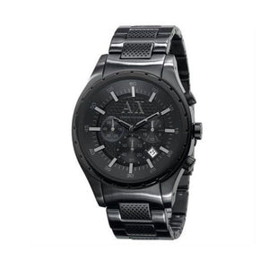 Buy Shop Armani Exchange Chronograph Black Dial Black Steel Strap Watch for Men - AX1058 USA Online