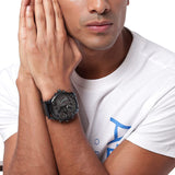 Buy Shop Diesel Daddy 2.0 Chronograph Grey Dial Blue Steel Strap Watch For Men - DZ7414 USA Online