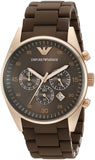 Buy Shop Emporio Armani Sport Chronograph Brown Dial Brown Stainless Steel Watch For Men - AR5890 USA Online