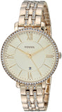 Buy Shop Fossil Jacqueline Gold Dial Gold Steel Strap Watch for Women - ES3547 USA Online