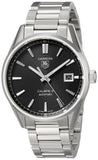 Buy Shop Tag Heuer Carrera Automatic Black Dial Silver Steel Strap Watch for Men - WAR211A.BA0782 USA Online