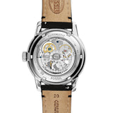 Buy Shop Fossil Townsman Automatic Skeleton White Dial Black Leather Strap Watch for Men - ME3085 USA Online