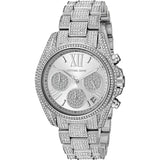 Buy Shop Michael Kors Mini Bradshaw Crystals Silver Dial Silver Steel Strap Watch For Women - MK6454 USA Online
