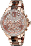 Michael Kors Wren Diamonds Rose Gold Dial Two Tone Steel Strap Watch for Women - MK6159