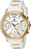 Buy Shop Tommy Hilfiger Claudiia White Dial White Steel Strap Watch for Women - 1781745 USA Online
