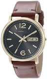 Buy Shop Marc Jacobs Fergus Green Dial Brown Leather Strap Watch for Men - MBM5077 USA Online
