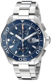 Buy Shop Tag Heuer Aquaracer Calibre 16 43mm Blue Dial Silver Steel Strap Watch for Men - CAY211B.BA0927 USA Online