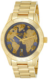 Buy Shop Michael Kors Layton Pave Blue Dial Gold Steel Strap Watch for Women - MK6243 USA Online
