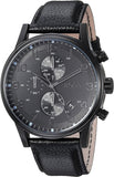 Buy Shop Hugo Boss Blackout Chronograph Black Dial Black Leather Strap Watch For Men - HB1512567 USA Online