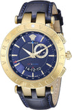 Buy Shop Versace Race GMT Blue Dial Blue Leather Strap Watch For Men - 29G70D282 USA Online