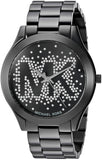 Buy Shop Michael Kors Slim Runway Black Dial Black Steel Strap Watch for Women - MK3589 USA Online