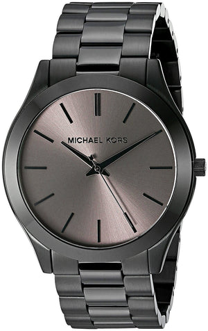 Buy Shop Michael Kors Slim Runway Black Dial Black Steel Strap Watch for Men - MK8507 USA Online
