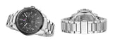 Buy Shop Tommy Hilfiger Iconic Quartz Black Dial Silver Steel Strap Watch for Men - 1791564 USA Online