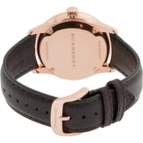 Burberry The City Grey Dial Brown Leather Strap Unisex Watch - BU9755