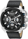 Buy Shop Diesel BAMF Chronograph Black Dial Black Leather Strap Watch For Men - DZ7345 USA Online