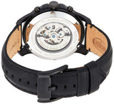 Buy Shop Fossil Grant Automatic Black Dial Black Leather Strap Watch for Men - ME3028 USA Online