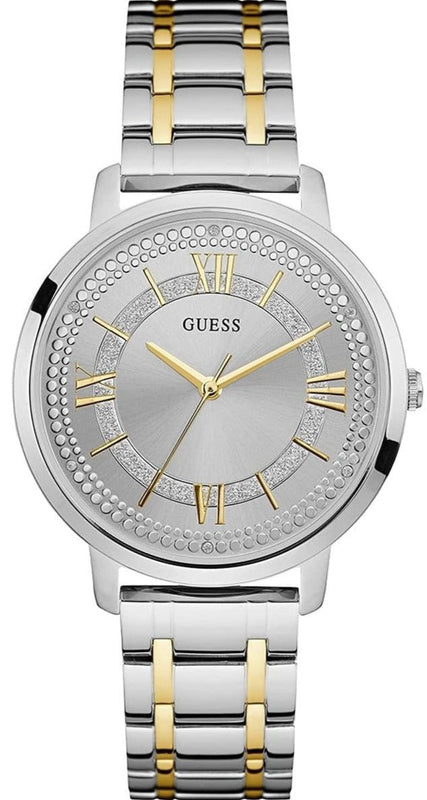 Buy Shop Guess Montauk Silver Dial Two Tone Steel Strap Watch for Women - W0933L5 USA Online