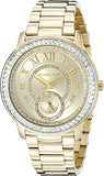 Buy Shop Michael Kors Madelyn Quartz Gold Dial Gold Steel Strap Watch For Women - MK6287 USA Online
