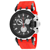 Buy Shop Tissot T Race Chronograph Black Dial Red Silicone Strap Watch For Men - T115.417.27.051.00 USA Online