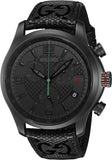 Buy Shop Gucci G Timeless Chronograph Black Dial Black Leather Strap Watch For Men - YA126244 USA Online