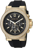 Buy Shop Michael Kors Dylan Chronograph Black Dial Black Rubber Strap Watch For Women - MK8556 USA Online