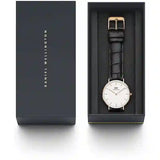 Buy Shop Daniel Wellington Classic Reading White Dial Black Leather Strap Watch For Women - DW00100041 USA Online