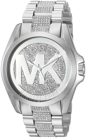Buy Shop Michael Kors Bradshaw Silver Dial Silver Stainless Steel Strap Watch for Women - MK6486 USA Online