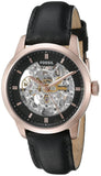 Buy Shop Fossil Townsman Automatic Skeleton Black Dial Black Leather Strap Watch for Men - ME3084 USA Online