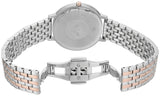 Emporio Armani Silver Sunray Dial Two Tone Steel Strap Watch For Women - AR11113