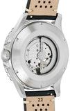 Buy Shop Fossil Crewmaster Sports Automatic Black Dial Black Leather Strap Watch for Men - ME3148 USA Online