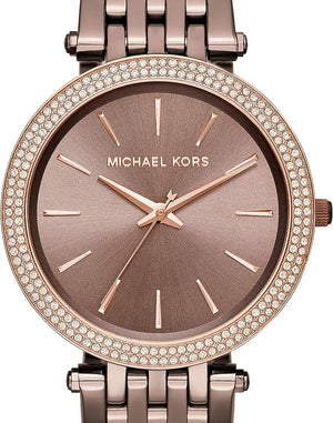 Buy Shop Michael Kors Darci Quartz Brown Dial Brown Steel Strap Watch For Women - MK3416 USA Online
